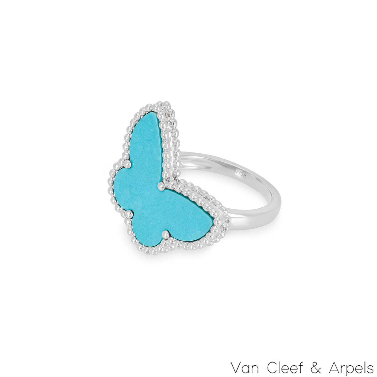 Van Cleef & Arpels Lukcy Alhambra Turquoise Butterfly Ring